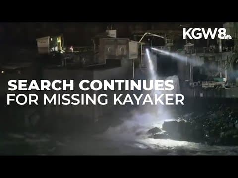 Search continues for kayaker who went over Willamette Falls