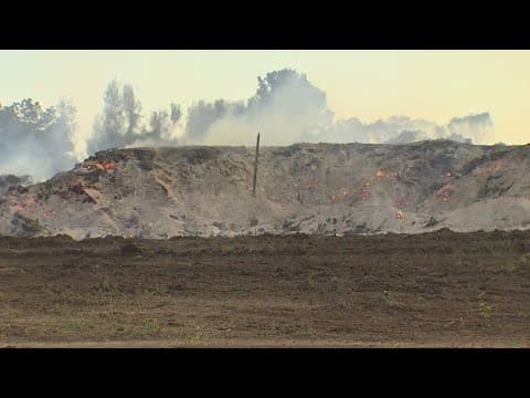 Spring Branch mulch fire burns for sixth day