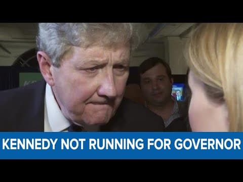 Sen. Kennedy decides not to run for Louisiana Governor