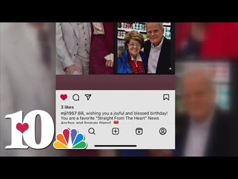 Margie Ison wishes a happy birthday to her favorite news anchor and friend, Bill Williams