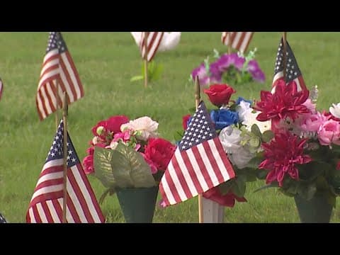 Getting ready to pay tribute to fallen heroes at Houston National Cemetery