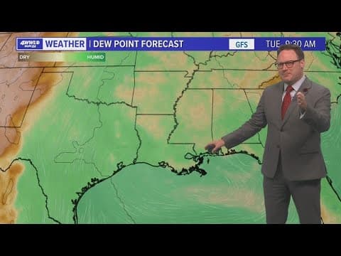 Weather: Less humid air to stick around through the Memorial Day weekend