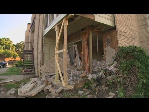 41-year-old man arrested after running from police, crashing car into apartment building in North Te