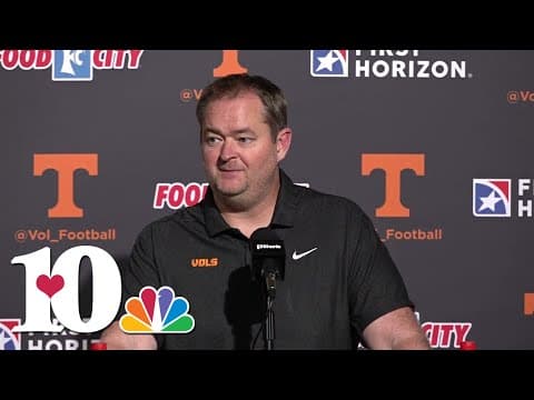 Tennessee head coach Josh Heupel speaks ahead of first game of the season