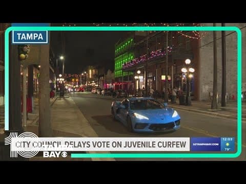 Tampa city council delays vote on curfew proposal