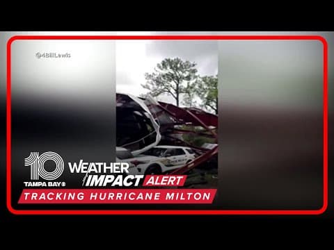 St. Lucie County Sheriff's Office struck by tornado ahead of Hurricane Milton
