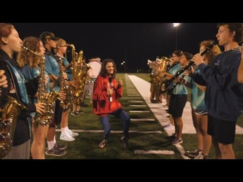 It's the first 'Prep Rally' of the year, and KARE 11 Sunrise is live in Eden Prairie