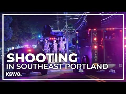 2 people in custody after Southeast Portland shooting