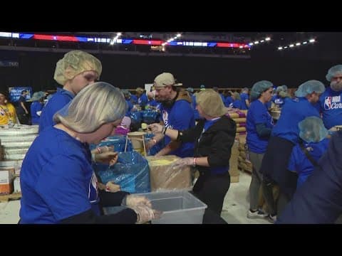 NBA launches 24 hours of service to help pack 1 million meals for Central Indiana
