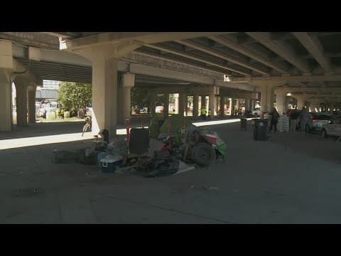 Homeless encampment moved ahead of Taylor Swift concerts