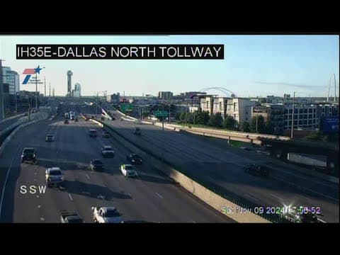All lanes of the Dallas North Tollway will remain closed this weekend