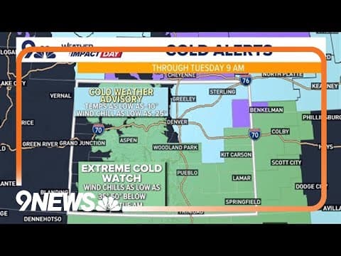 Arctic chill in Colorado: Freezing temperatures, more snow expected