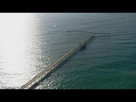 Chopper 8 over the Ocean Beach pier