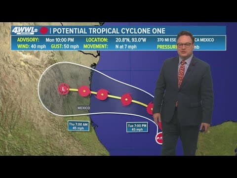 Monday 10 PM Tropical Update: Tracking P.T.C. One