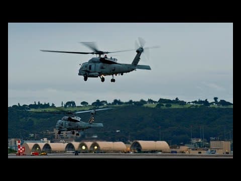 Navy helicopter crashes into California waters with six inside