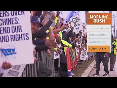 East Coast ports reach a deal with workers 1 day before planned strikes