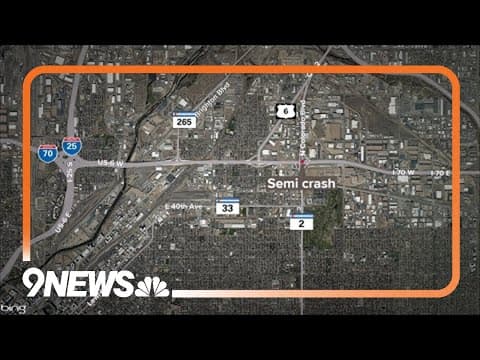 Semi crash closes westbound lanes of Interstate 70