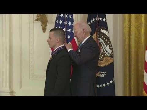 Biden awards former Perry County deputy with Medal of Valor for pulling man from freezing pond