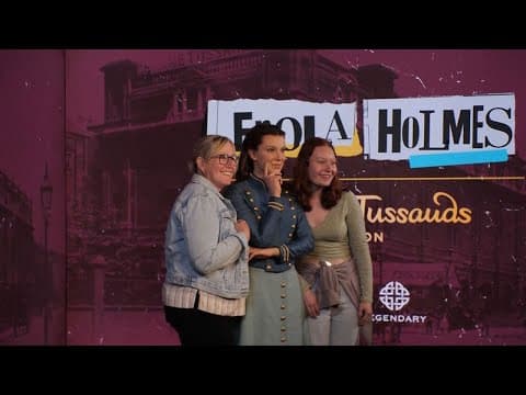 Millie Bobby Brown surprises fans at the Madame Tussauds unveiling of her first wax figure