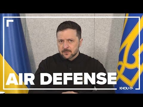 Zelenskyy calls for strengthening Ukraine air defense systems