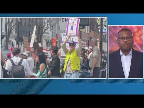 Crowds gather outside Tesla dealers protesting Elon Musk, DOGE