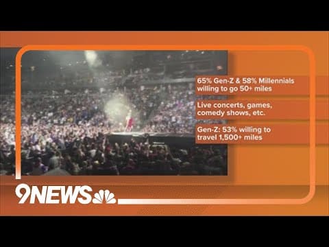 Gen Z, Millennials more likely to travel for live events, study shows
