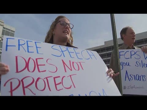 Parents protest outside FCPS over antisemitic incident at Langley High School