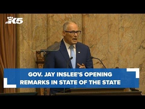 Gov. Jay Inslee's opening remarks in State of the State Address