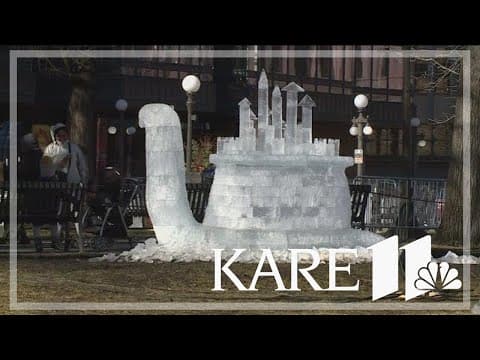 Ice carvers transform art drawn by Children's Minnesota patients