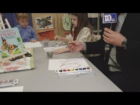 Cool Schools: Trinity kindergarteners paint butterflies for spring!