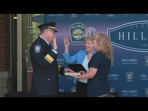 Former Columbus interim police chief Mike Woods sworn in as chief in Hilliard