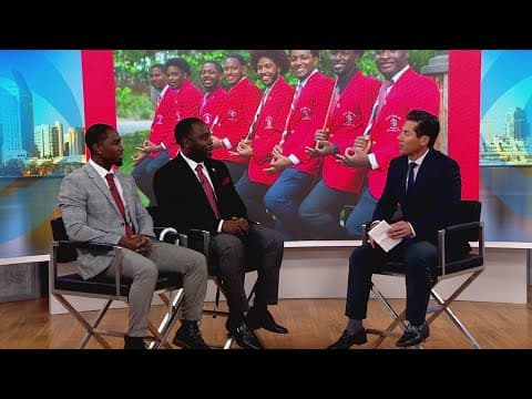 Delta Epsilon Chapter of Kappa Alpha Psi visits CBS 8 Mornings