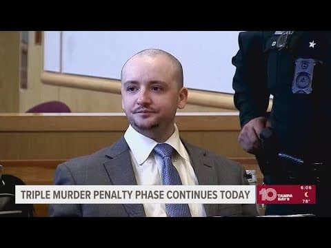 Sentencing for man convicted of killing ex-wife's 3 family members continues