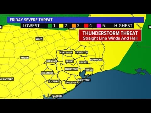 Live Radar: Track potential severe storms in the Houston area today