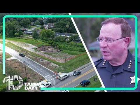 Lakeland, Florida sinkhole continues growing, sheriff urges public to stay away