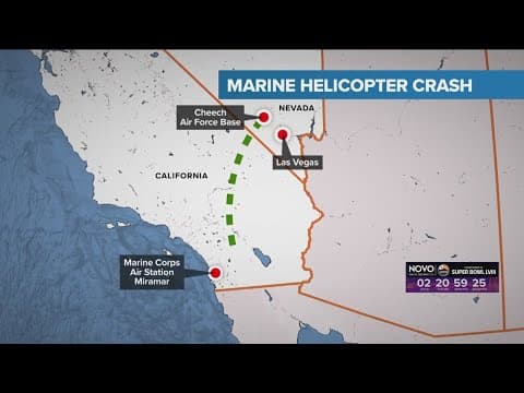 Marines confirmed dead in helicopter crash in San Diego