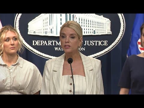 AG Pam Bondi speaks on transgender athletes, Title IX in full press conference