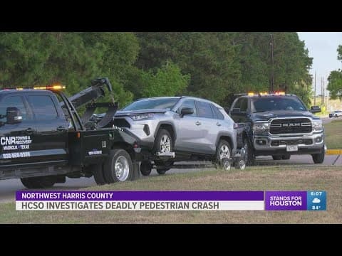 Woman hit, killed by car in northwest Harris County, sheriff says
