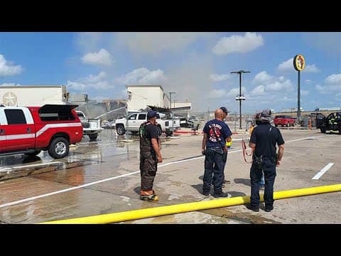 Fire at very first Buc-ee's in Luling, Texas