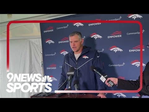 Broncos OC Joe Lombardi speaks as Denver practices at Greenbrier Resort in West Virginia