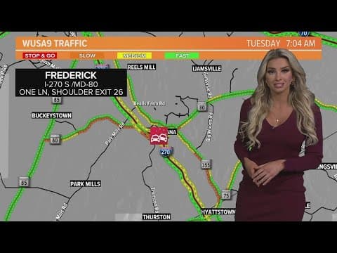 First DC snow causes crashes, traffic delays