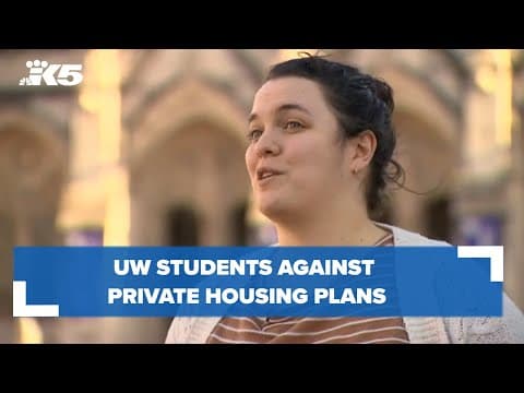 UW students against private housing plans