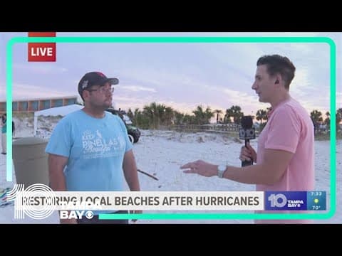Volunteers help clean up St. Pete beach after back-to-back hurricanes