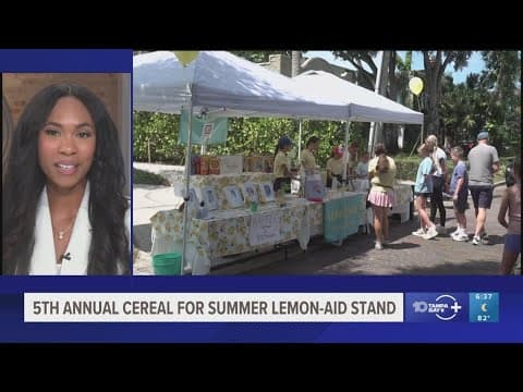 Group holds 5th annual lemonade stand to raise money for Cereal for Summer program