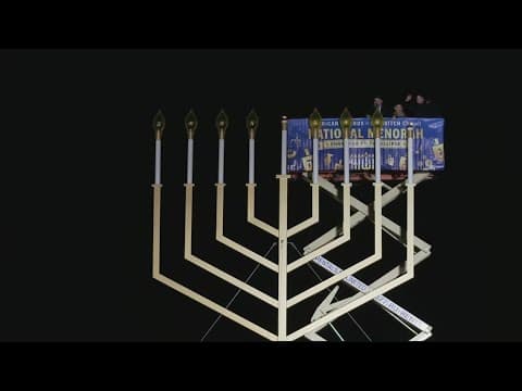 National Menorah officially lit at the White House