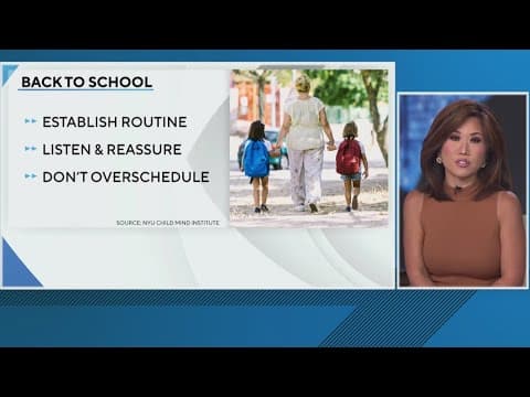 Establishing a back-to-school routine