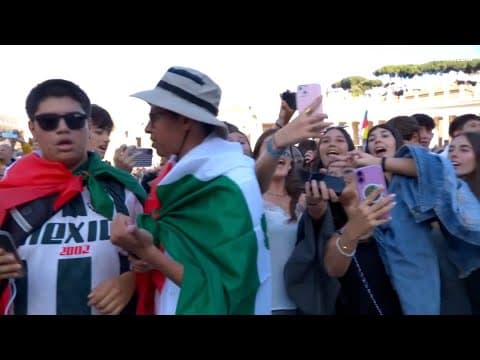 WATCH: Crowd cheers moments after white smoke appears from Sistine Chapel