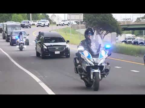 Procession held for 1 of 4 officers killed trying to serve warrant in North Carolina