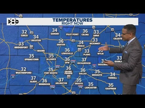 DFW Weather: Flurries begin to fall in North Texas as winter weather moves into the area