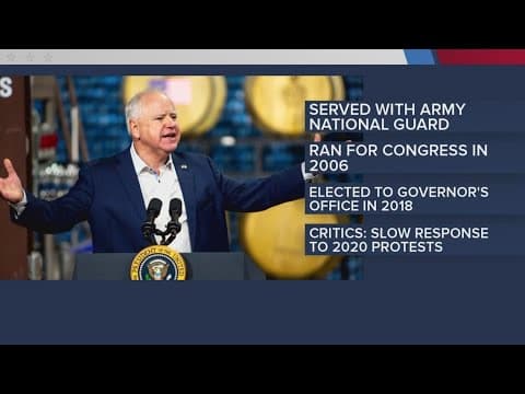 Who is Gov. Tim Walz? Looking back at his military history, educational background